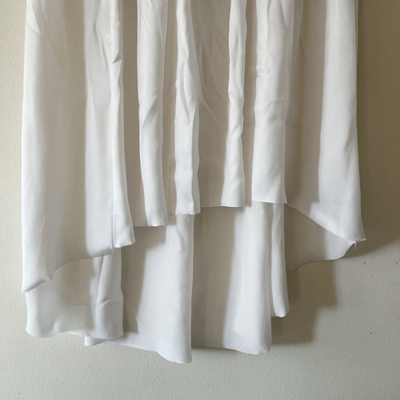 TALULA Aritzia Small White High Low Skirt Fairy Whimsy Ballet Coquette - Picture 5 of 10